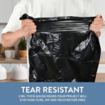 Disposable black trash bags, 1 unit - Image 3