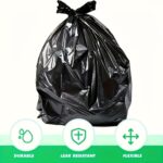Disposable black trash bags, 1 unit - Image 8