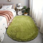 Oval shape fluffy rug, 1 unit - Image 6