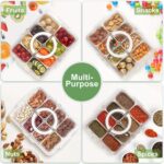8 Compartment Snack Container with Lid & Handle