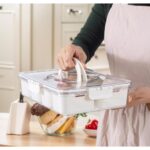 8 compartment snack container with lid & handle, 1 unit - Image 2