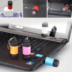 USB rechargeable keychain flashlight, 1 unit - Image 4