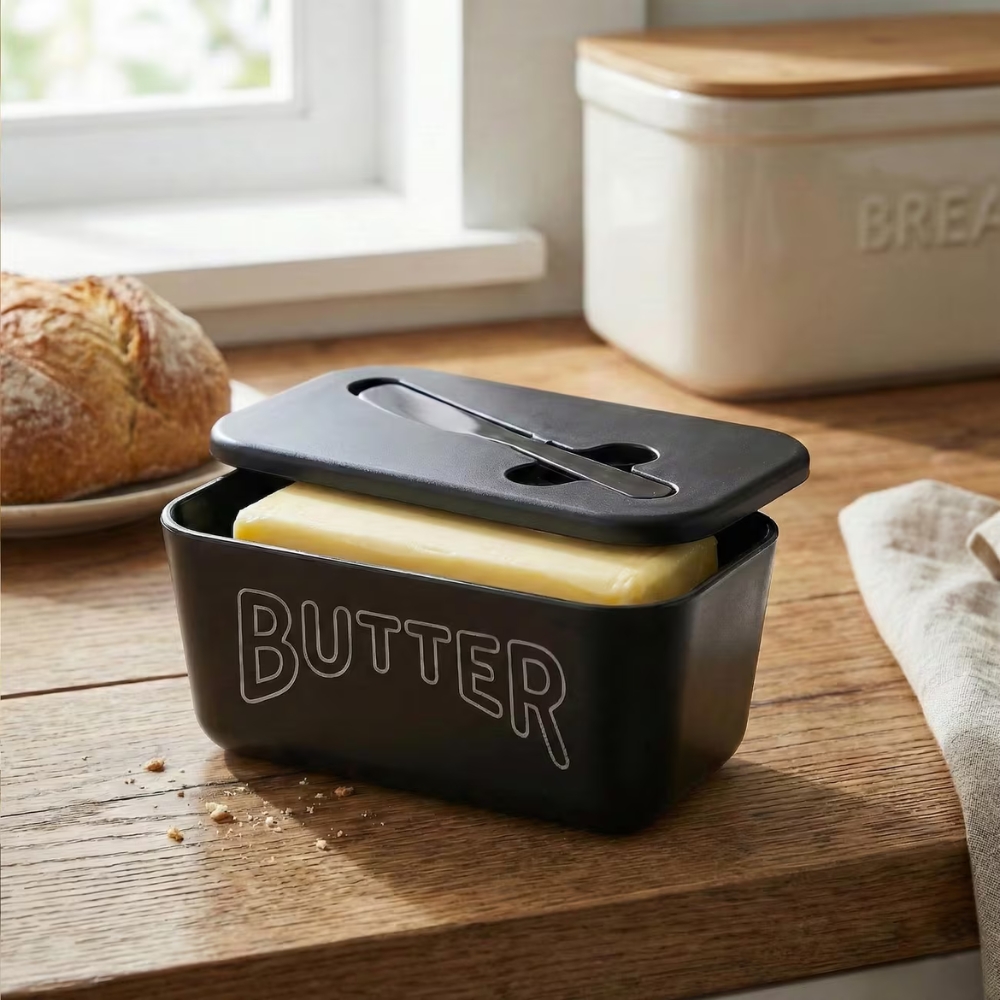 Butter Container with Lid & Knife
