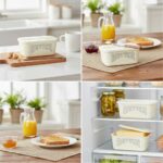 Butter container with lid & knife, 1 unit - Image 4