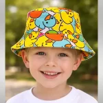 Duck print bucket hat, 1 unit