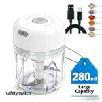 Electric Garlic Chopper USB Rechargeable