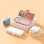 Portable Pill Organizer Box