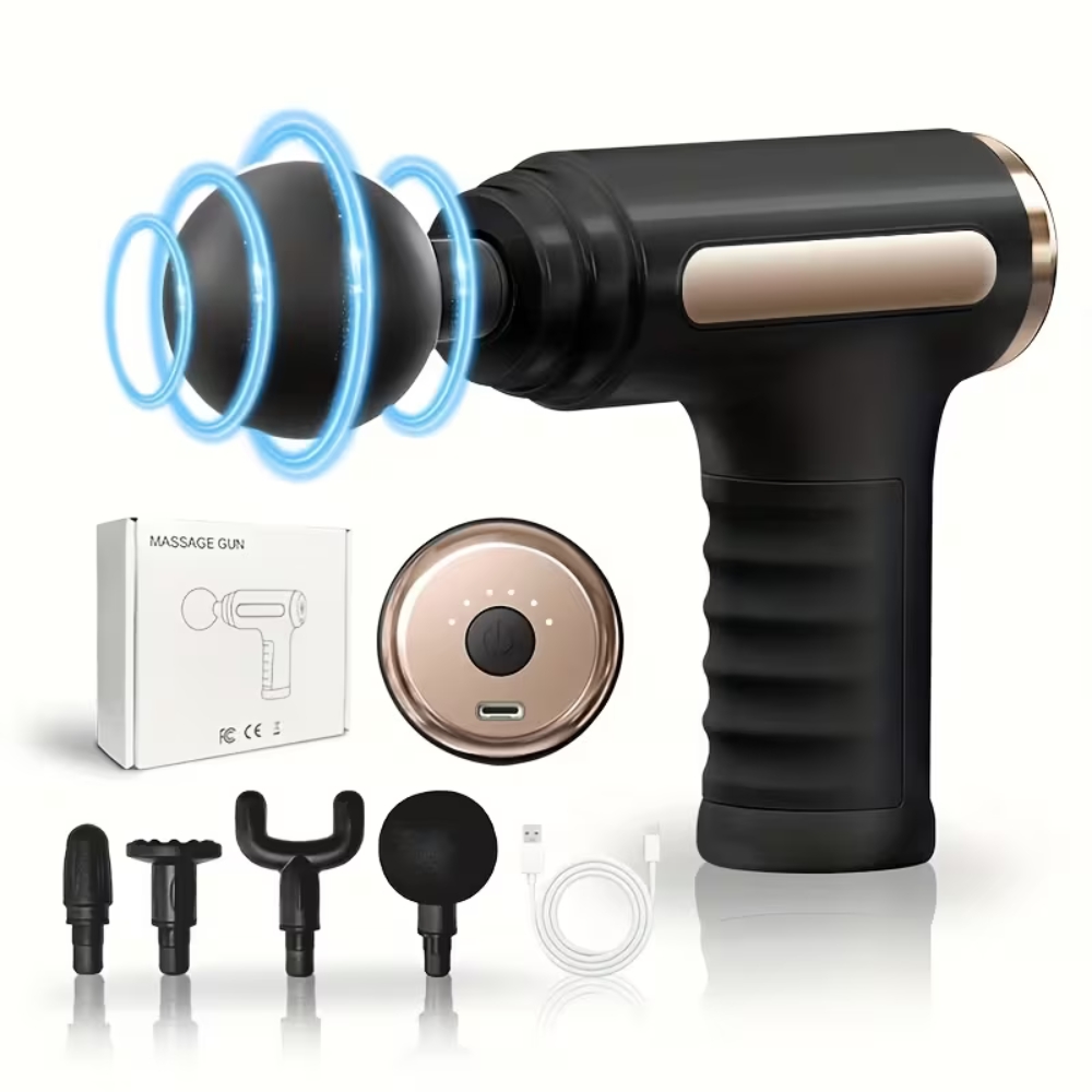 Rechargeable Portable Deep Electric Massage Gun (2) Rechargeable Portable Deep Electric Massage Gun