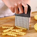 Stainless steel crinkle slicer, 1 unit - Image 2