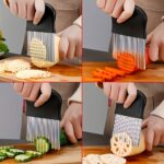 Stainless steel crinkle slicer, 1 unit - Image 3