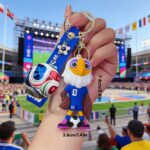 World cup soccer keychain set, 5 pack - Image 3