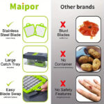 Multi-functional vegetable & fruit chopper, 1 unit - Image 9