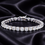 S925 silver moissanite tennis bracelet, 1 unit - Image 2