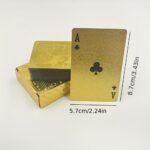 Matte golden dragon playing cards, 1 unit - Image 4