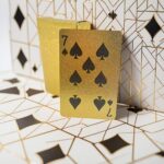 Matte golden dragon playing cards, 1 unit - Image 6