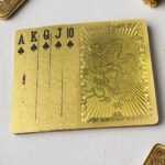 2 Sets of Matte Golden Dragon Playing Cards