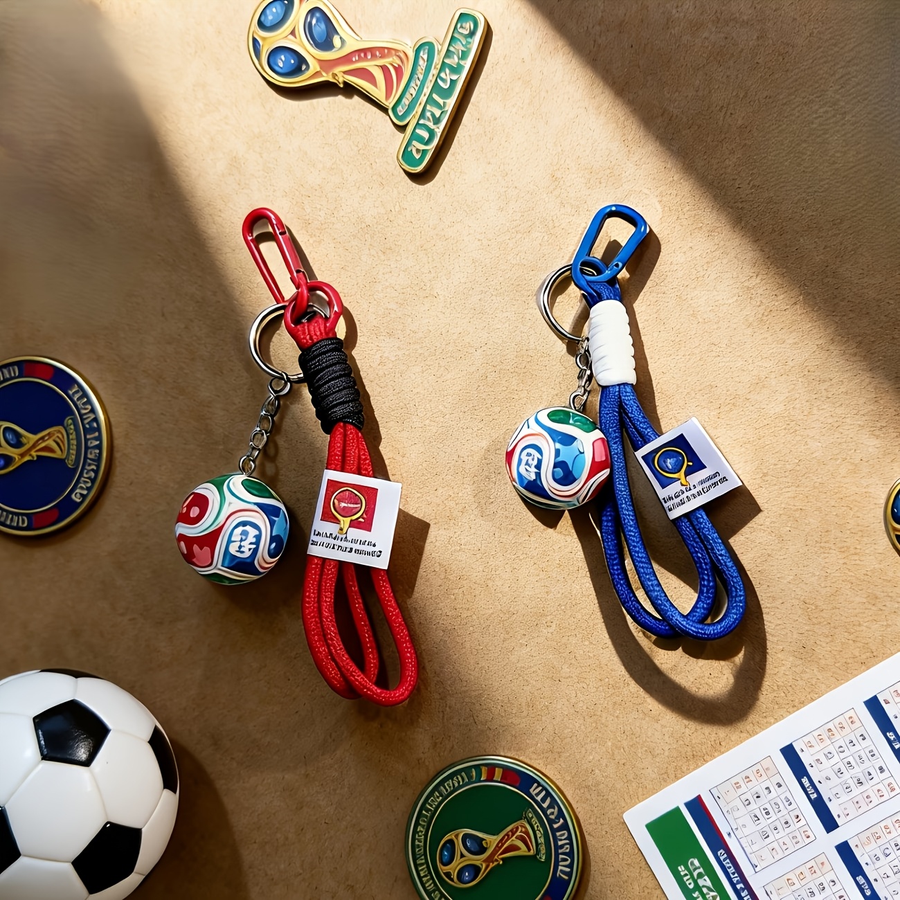 278414ae-9198-43b3-b096-32363225cb9d.jpg Sports ball keychain creative gift for sports fans, 1 unit - Image 1