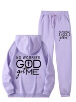 Women’s “GOD got me” hoodie & sweatpants set, 1 unit - Image 6