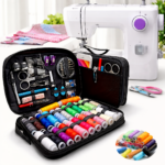 111-Piece Sewing Kit with Threads, Needles, and Accessories