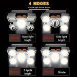 Portable 5LED headlight, rechargeable & convenient, 1 unit - Image 2