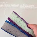 High-density kitchen cleaning sponge set, 1 unit - Image 8