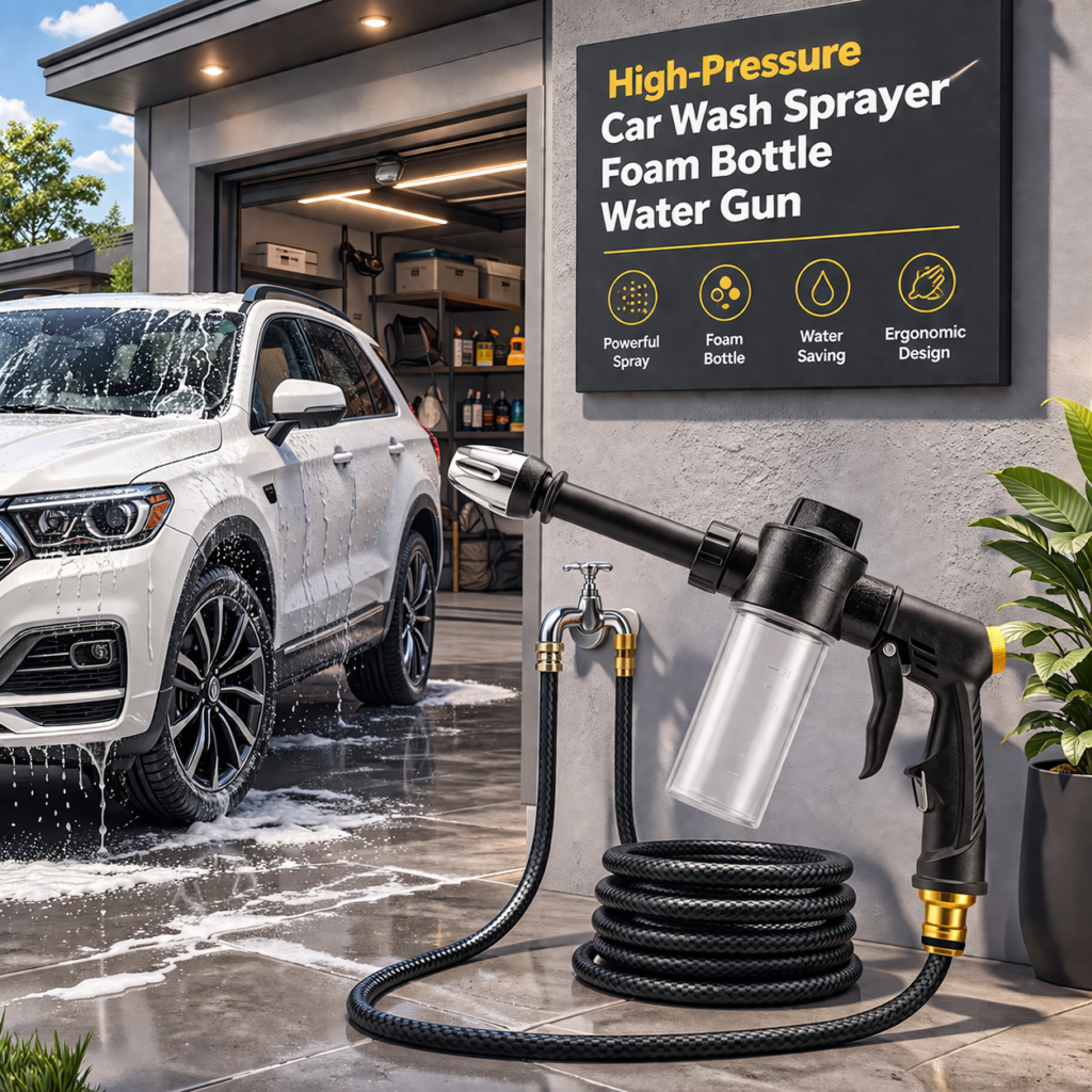High-Pressure Car Wash Sprayer Foam Bottle Water Gun