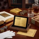 Matte golden dragon playing cards, 1 unit