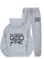 Women’s “GOD got me” hoodie & sweatpants set, 1 unit - Image 5