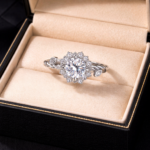 Tancise adjustable classic 925 sterling silver moissanite ring, 1 unit - Image 3
