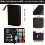 Sewing kit with threads, needles, and accessories, 1 unit - Image 5