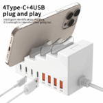 Multi-port phone charging station & stand, 1 unit - Image 3