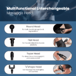 Powerful quiet portable deep tissue massage gun, 1 unit - Image 9