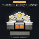 Portable 5LED headlight, rechargeable & convenient, 1 unit - Image 7