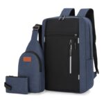 Three-piece set: laptop bag, chest bag, and wallet, 1 unit - Image 11
