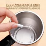 Electric self stirring coffee mug USB rechargeable smart cup, 1 unit - Image 8