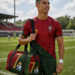 Large Capacity Soccer Print Travel Bag – Durable & Stylish