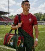 Large Capacity Soccer Print Travel Bag – Durable & Stylish