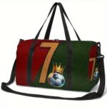 Large capacity soccer print travel bag, 1 unit - Image 2