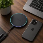 15W fast wireless charger, sleek, compact, and efficient, 1 unit