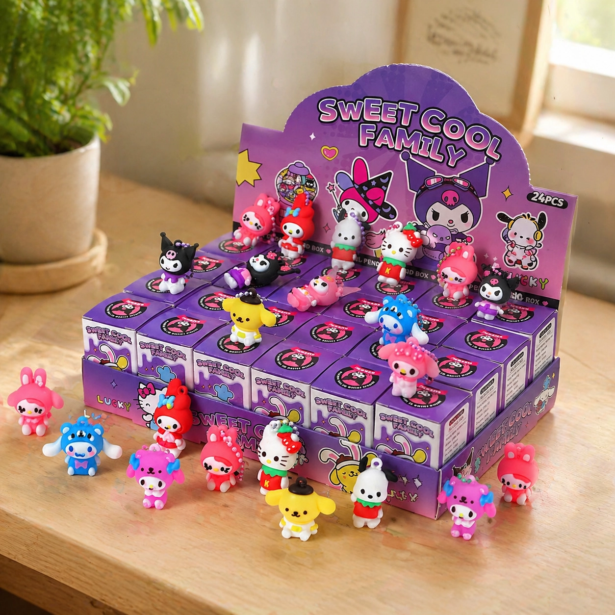 NATG160 Sanrio keychain set, 24 pack - Image 1