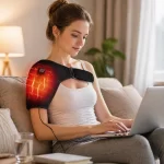 Adjustable usb-powered heated shoulder brace, 1 unit