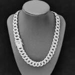 Men’s iced out cuban chain necklace, 1 unit - Image 2