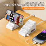 Multi-port phone charging station & stand, 1 unit