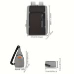 Three-piece set: laptop bag, chest bag, and wallet, 1 unit - Image 8