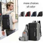 Three-piece set: laptop bag, chest bag, and wallet, 1 unit - Image 5