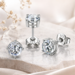 2 carat moissanite earrings, 1 unit