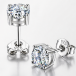 Carat moissanite earrings, 1 unit