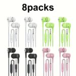 Noise-canceling In-Ear headphones with microphone & powerful bass, 4 pack - Image 6