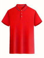 Men’s solid colour short sleeve casual polo shirts, 3 pack - Image 8