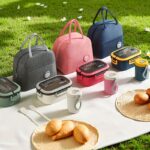 Lunch bag set with large capacity lunch box and milk cup, 3 pack - Image 5